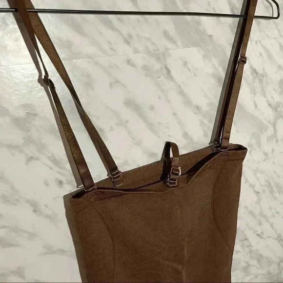 Shein Solid Shapewear Shorts Brown Small - Picture 4 of 6